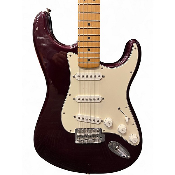 Used Fender Player Stratocaster Maroon Solid Body Electric Guitar