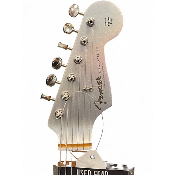 Used Fender H.E.R. Stratocaster Chrome Glow Solid Body Electric Guitar