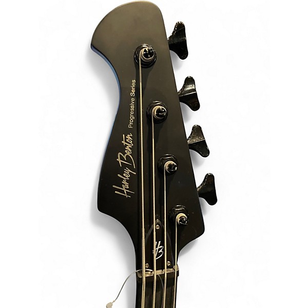 Used Harley Benton TB-70SBK Satin Black Electric Bass Guitar
