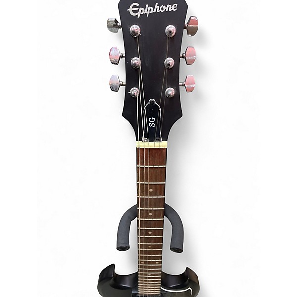 Used 2019 Epiphone SG Black Solid Body Electric Guitar