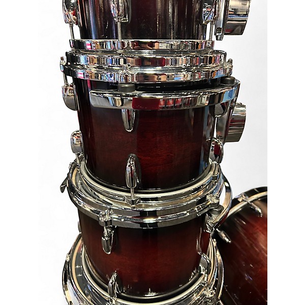 Used Gretsch Drums 6 Piece Renown Maple Cherry Burst Drum Kit