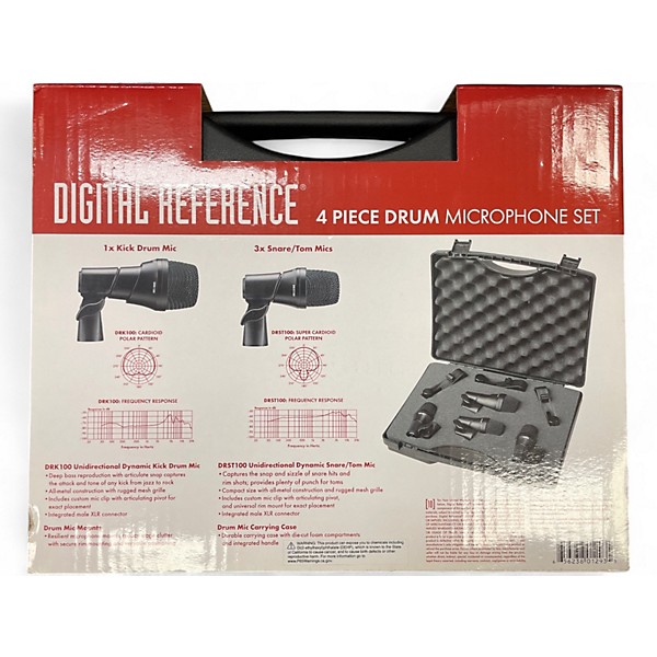 Used Digital Reference DRDK4 4 Piece Percussion Microphone Pack