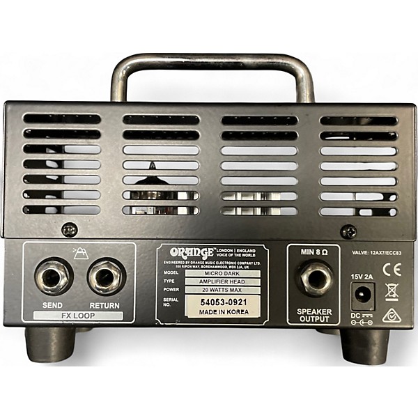 Used Orange Amplifiers Micro Dark 20W Tube Guitar Amp Head