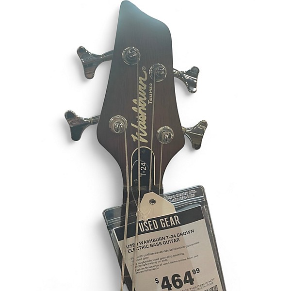Used Washburn T-24 Brown Electric Bass Guitar