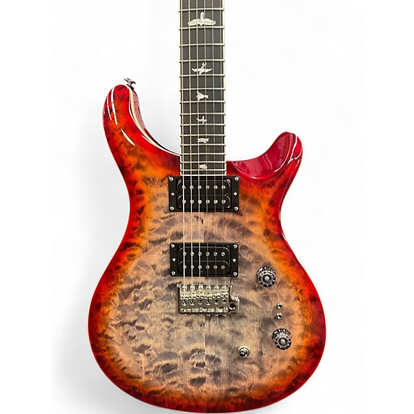 Used PRS SE Custom 24 Trans Red Solid Body Electric Guitar