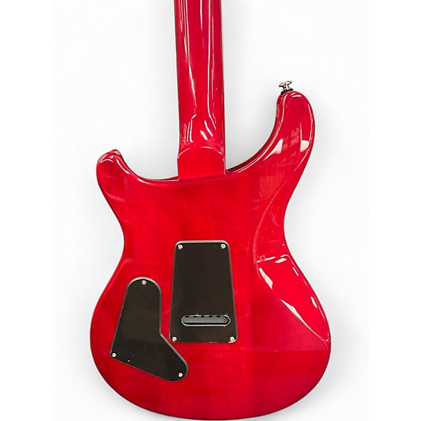 Used PRS SE Custom 24 Trans Red Solid Body Electric Guitar