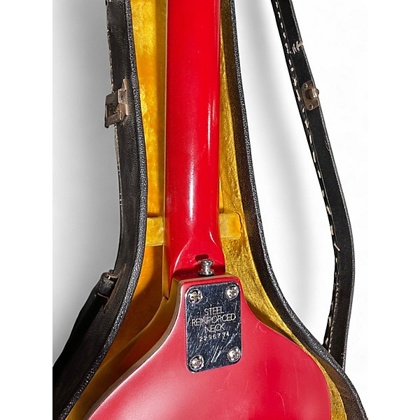 Vintage 1960s Conrad violin guitar Candy Apple Red Hollow Body Electric Guitar