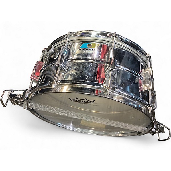 Used Ludwig 6.5X14 Super Sensitive Snare Chrome Silver Drum