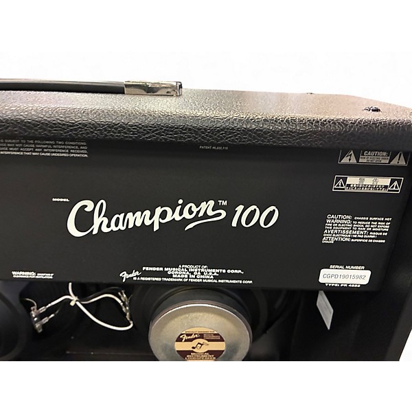 Used Fender Champion 100 Guitar Combo Amp