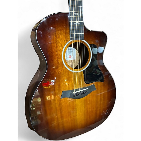 Used Taylor 224CEKDLX sunburst Acoustic Electric Guitar