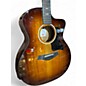 Used Taylor 224CEKDLX sunburst Acoustic Electric Guitar