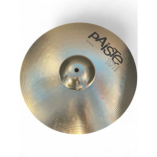 Used Paiste 14in 101 BRASS HIHAT PAIR Cymbal