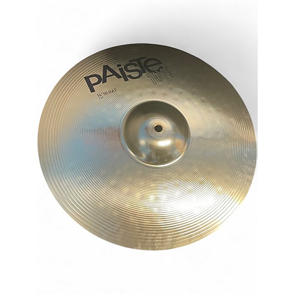 Used Paiste 14in 101 BRASS HIHAT PAIR Cymbal