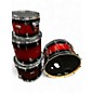 Used Pearl 4 Piece DECADE SHELL PACK RED Drum Kit thumbnail