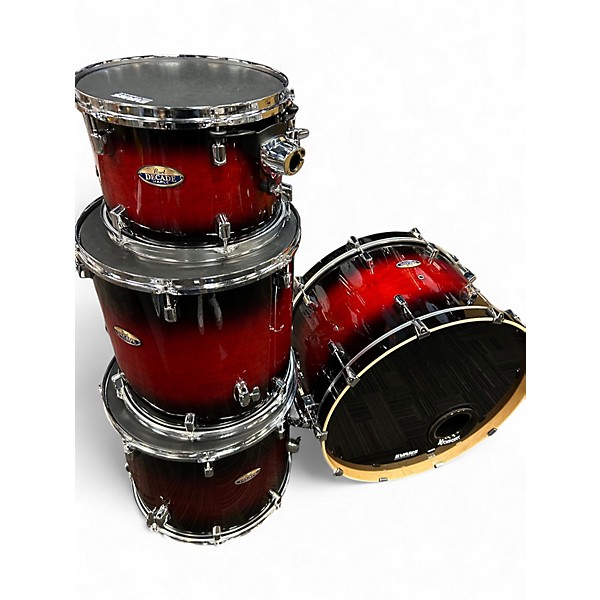 Used Pearl 4 Piece DECADE SHELL PACK RED Drum Kit