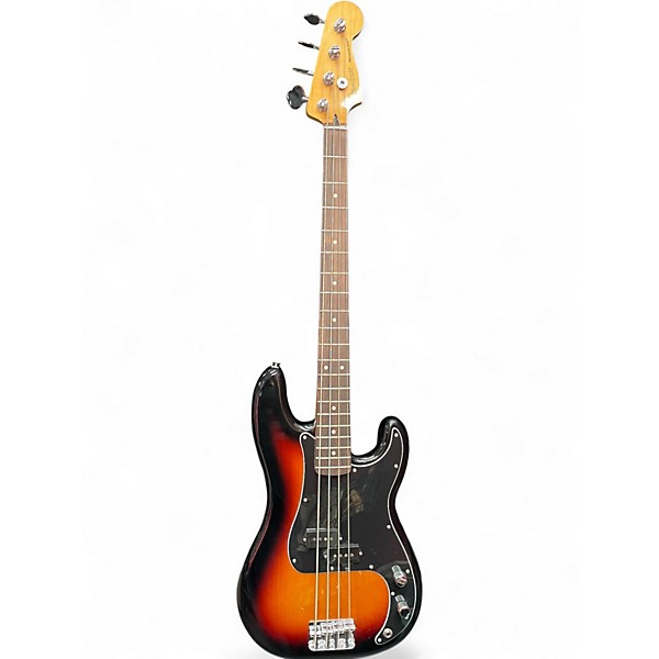 Used 2024 Fender Player II Precision 3 Color Sunburst Electric Bass Guitar