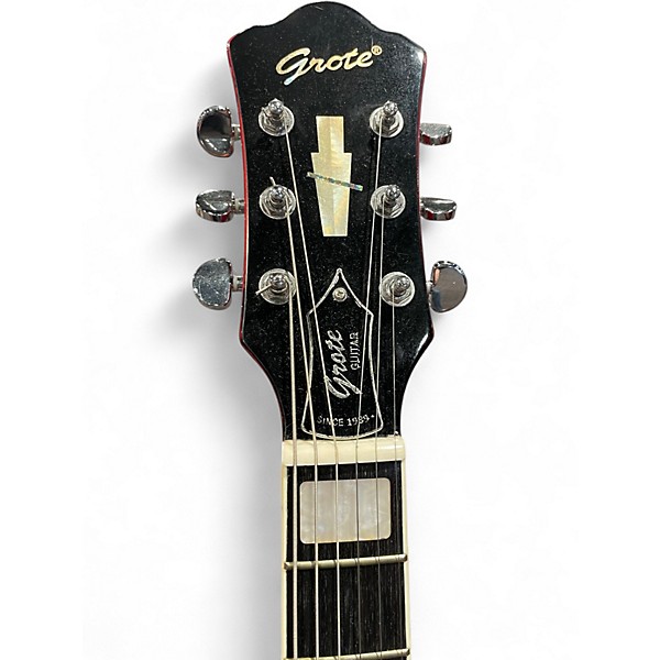 Vintage 2023 Grote 335 Red Hollow Body Electric Guitar