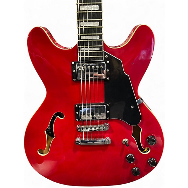 Vintage 2023 Grote 335 Red Hollow Body Electric Guitar