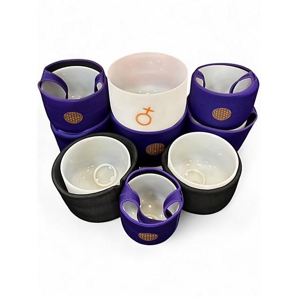 Used MEINL Solfeggio Crystal Singing Bowl Set