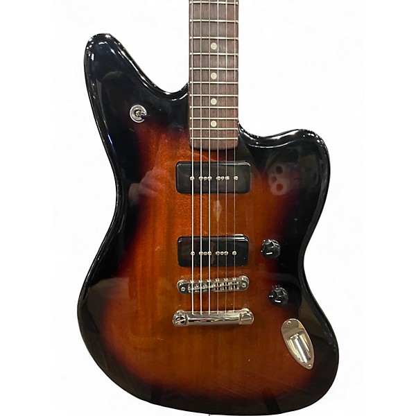 Used 2011 Fender Modern Player Jaguar 2 Tone Sunburst Solid Body Electric Guitar