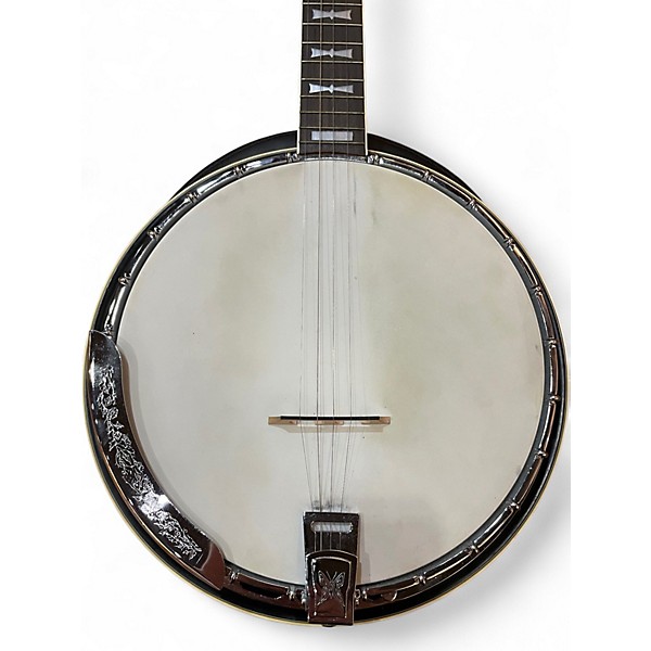 Used Aria Bowtie Deluxe Natural Banjo