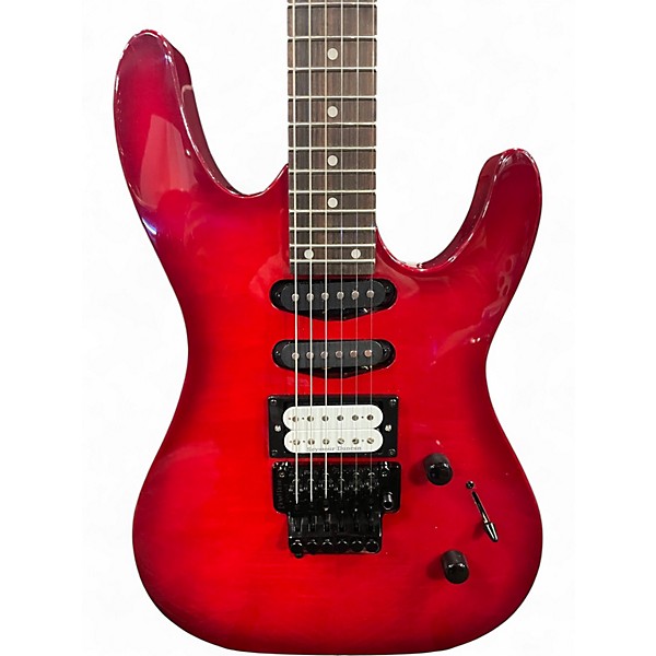 Used Kramer Striker HSS Jumper Red Solid Body Electric Guitar