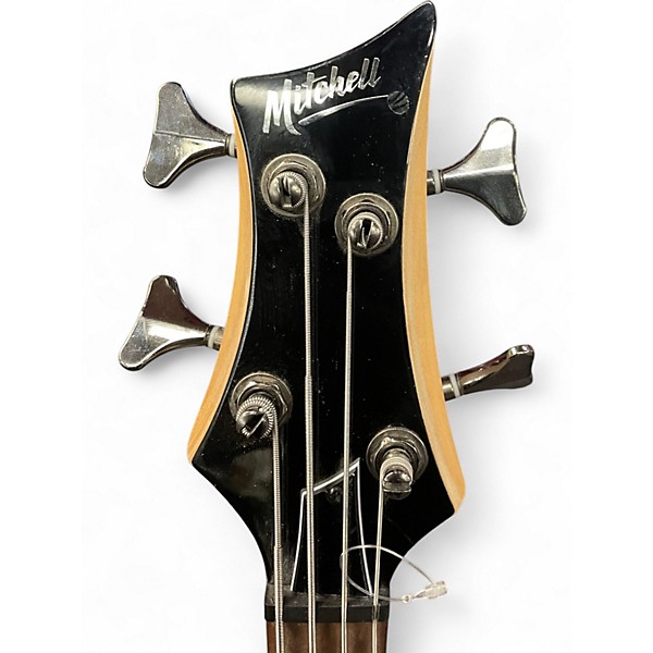 Used Mitchell MB200 Silver Electric Bass Guitar
