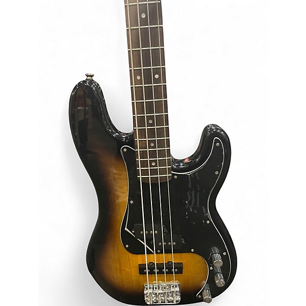 Used Squier Precision Bass Sunburst Electric Bass Guitar