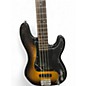 Used Squier Precision Bass Sunburst Electric Bass Guitar