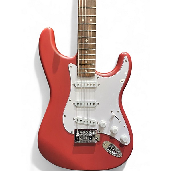 Used Squier strat red Solid Body Electric Guitar