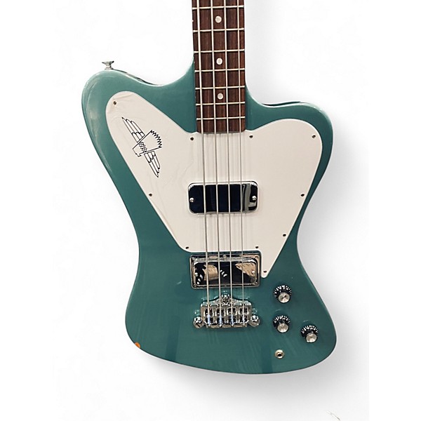 Used Gibson NON-REVERSE THUNDERBIRD Inverness Green Electric Bass Guitar