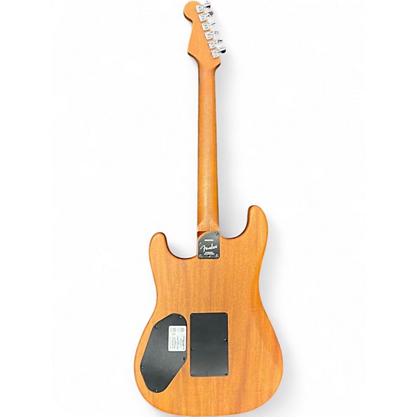 Used Fender American Acoustasonic Stratocaster Brown Acoustic Electric Guitar