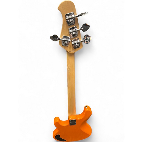 Used Sterling by Music Man RAY2 Trans Orange Electric Bass Guitar