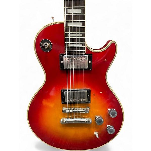 Used Magnum LP Style Cherry Sunburst Solid Body Electric Guitar