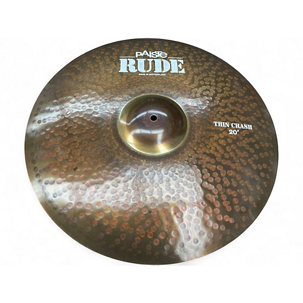 Used Paiste 20in Rude Thin Crash Cymbal