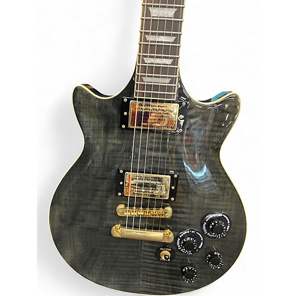 Used 2013 Epiphone Genesis Deluxe Pro Trans Green Solid Body Electric Guitar