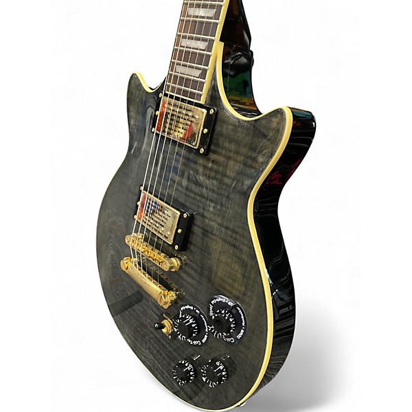 Used 2013 Epiphone Genesis Deluxe Pro Trans Green Solid Body Electric Guitar