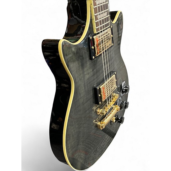 Used 2013 Epiphone Genesis Deluxe Pro Trans Green Solid Body Electric Guitar