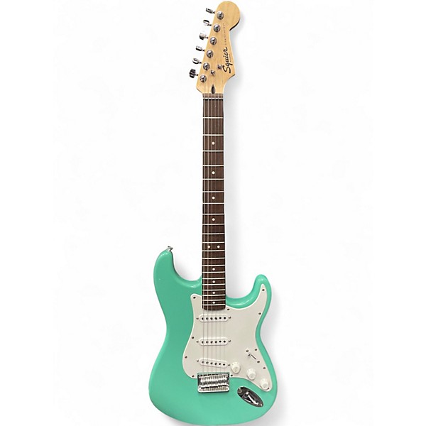 Used Squier Standard Stratocaster Seafoam Green Solid Body Electric Guitar