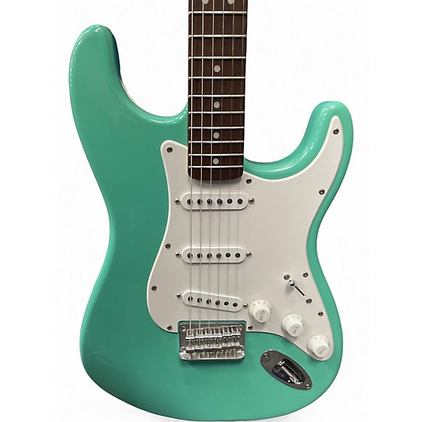 Used Squier Standard Stratocaster Seafoam Green Solid Body Electric Guitar