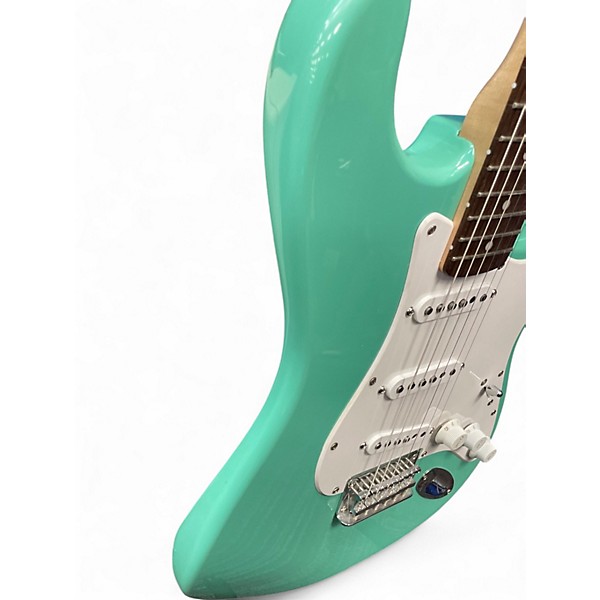 Used Squier Standard Stratocaster Seafoam Green Solid Body Electric Guitar