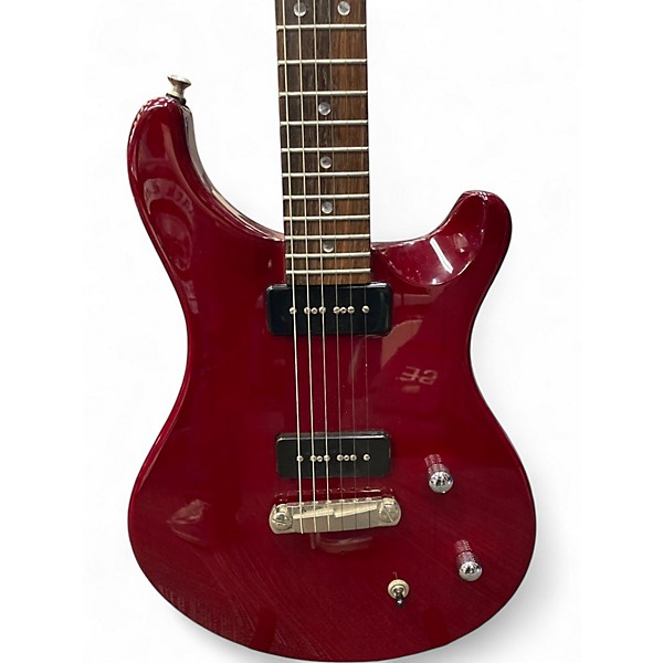 Used PRS SE SOAPBAR II Crimson Red Trans Solid Body Electric Guitar
