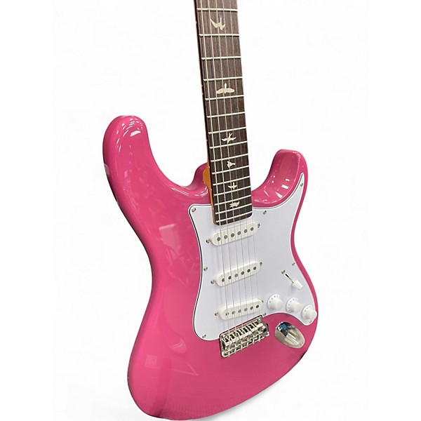 Used PRS SE Silver Sky Pink Solid Body Electric Guitar