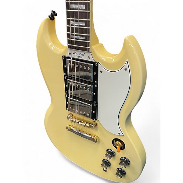 Used Epiphone G400 Les Paul SG Cream Solid Body Electric Guitar