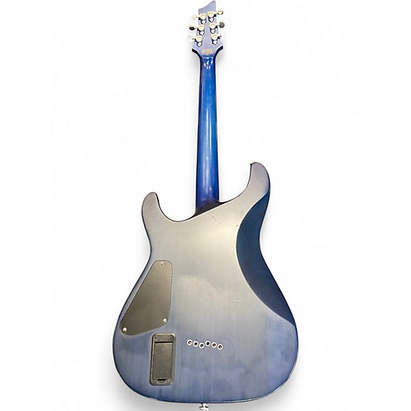 Used Schecter Guitar Research Diamond Series PT Blue Solid Body Electric Guitar