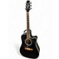Used Takamine EF341SC Black Acoustic Electric Guitar