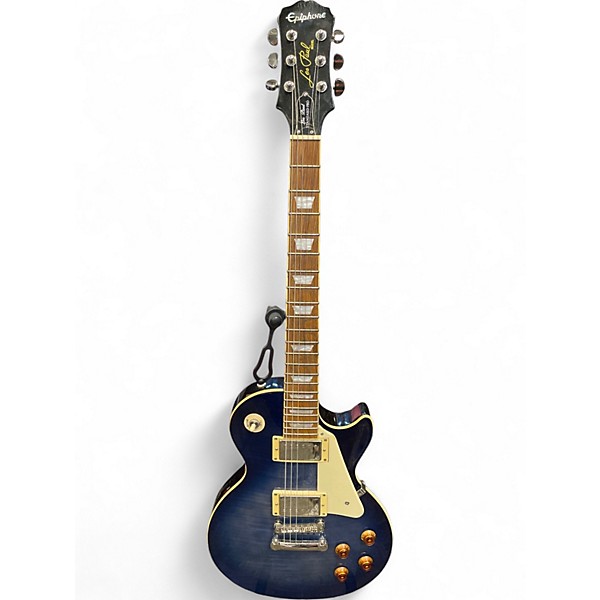 Used Epiphone Les Paul Standard Pro Blue Solid Body Electric Guitar