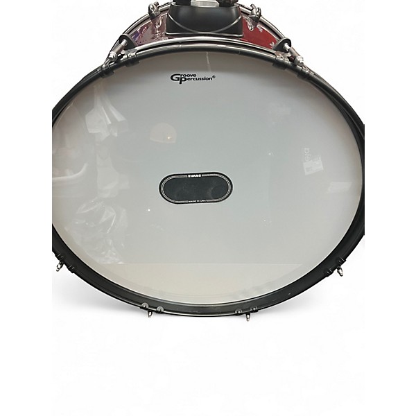 Used Groove Percussion 5 Piece Standard Wine Red Drum Kit