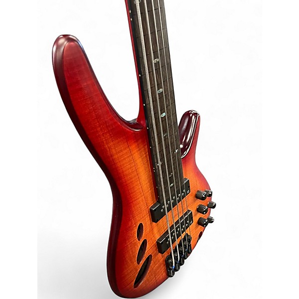 Used Ibanez SRD905F Cherry Sunburst Electric Bass Guitar