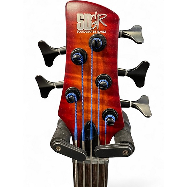 Used Ibanez SRD905F Cherry Sunburst Electric Bass Guitar